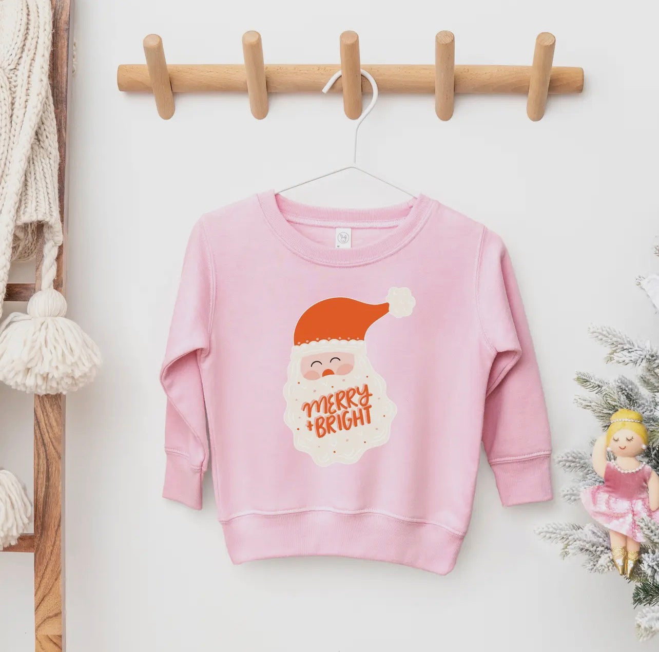 Merry & Bright Toddler Christmas Crewneck