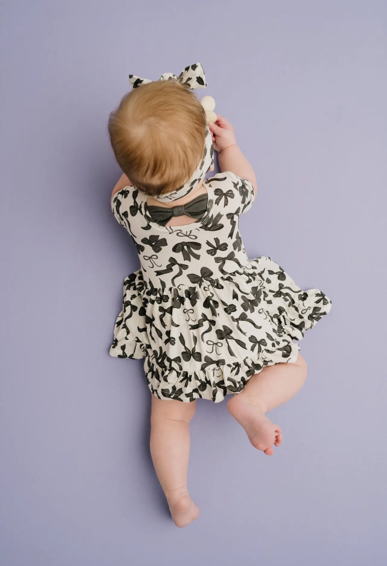 Midnight Bows Bamboo Dress