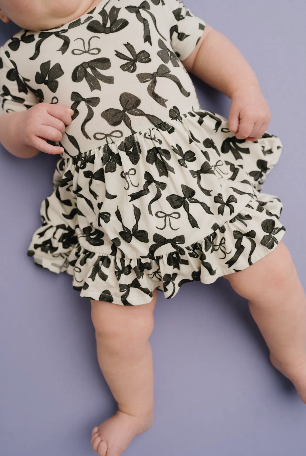 Midnight Bows Bamboo Dress