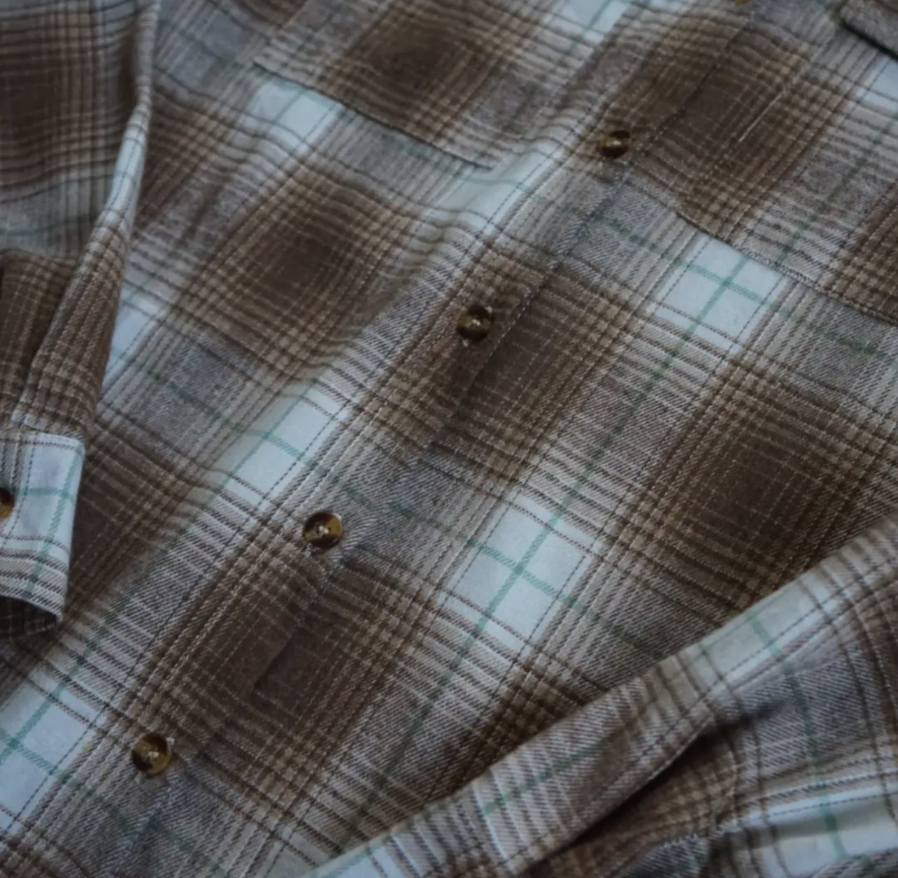 Lightweight Brown Flannel