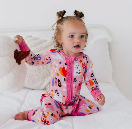 Pink-A-Boo Footies
