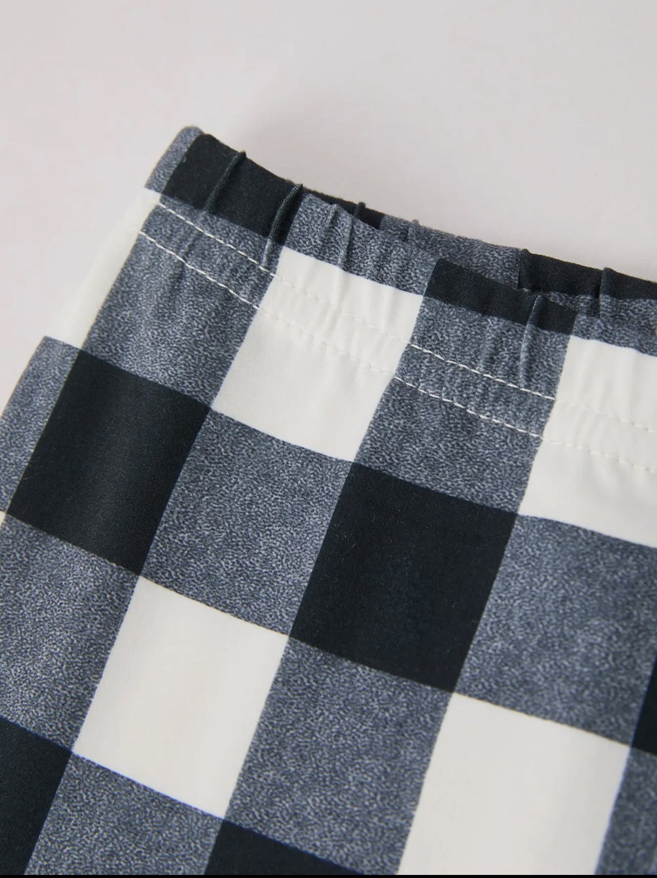 Black & White Check Bell Bottoms