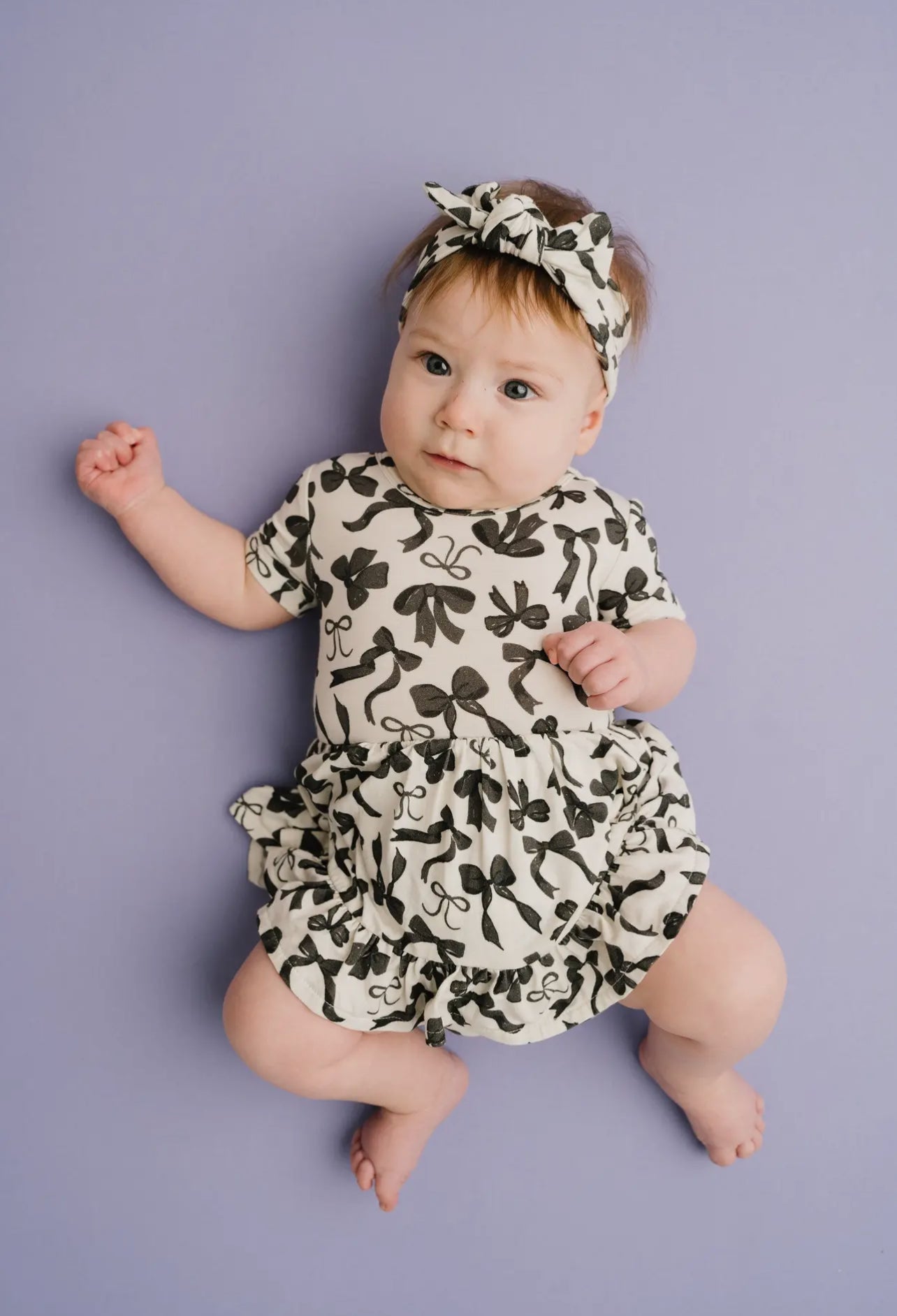 Midnight Bows Bamboo Dress