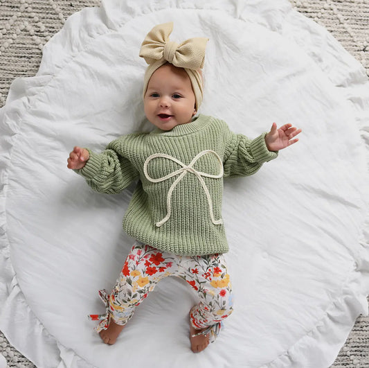 Green Bow Sweater