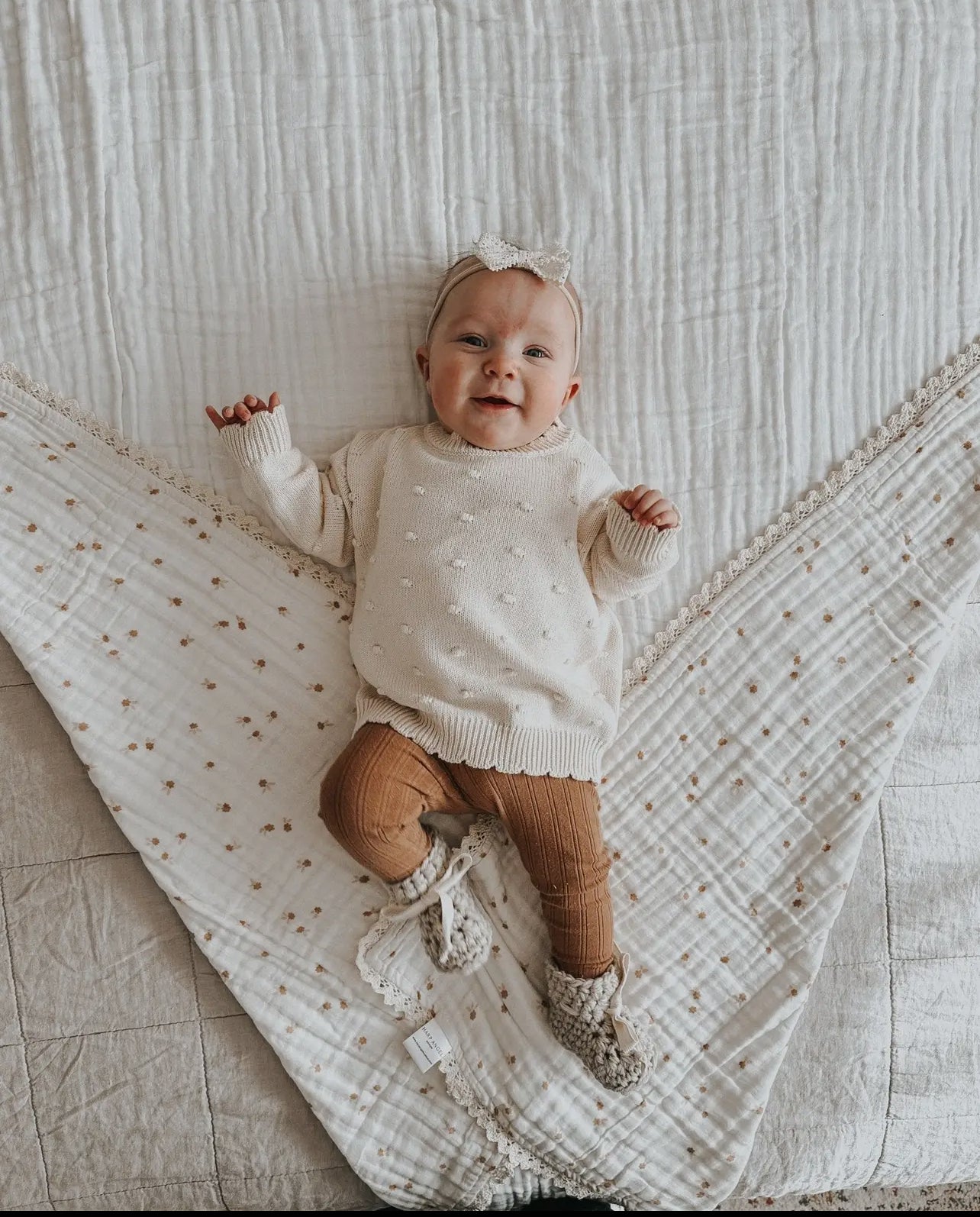 Cream Pom Sweater